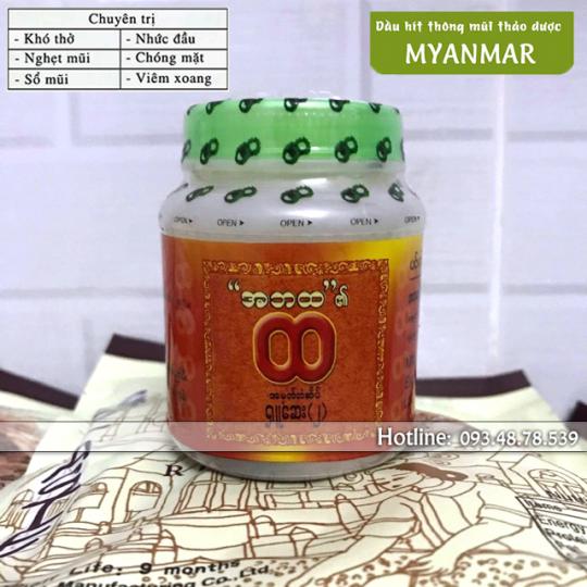 ống hít mũi thảo dược Myanmar loại hũ to